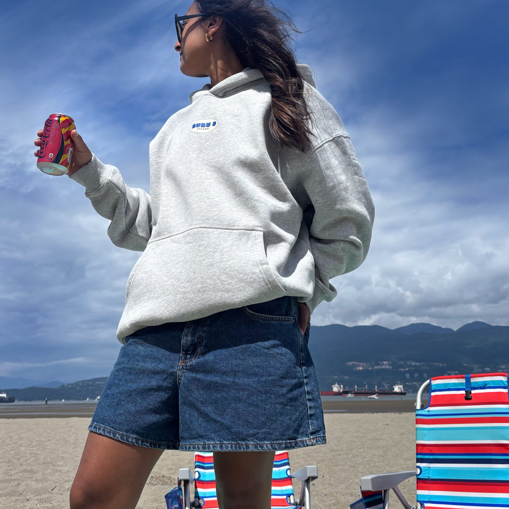Ruby 9 Badge Logo Oversized Hoodie