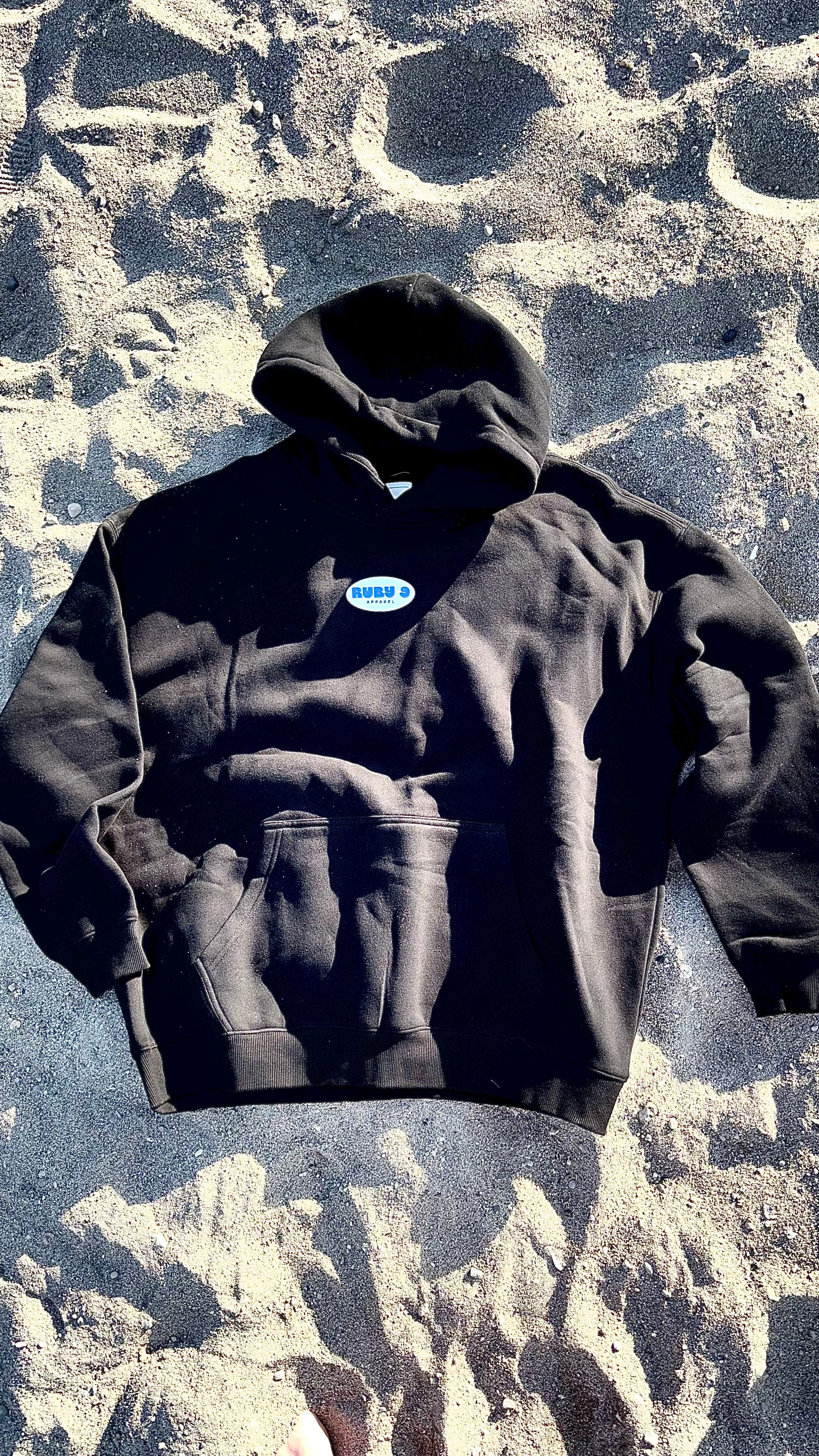Ruby 9 Badge Logo Oversized Hoodie